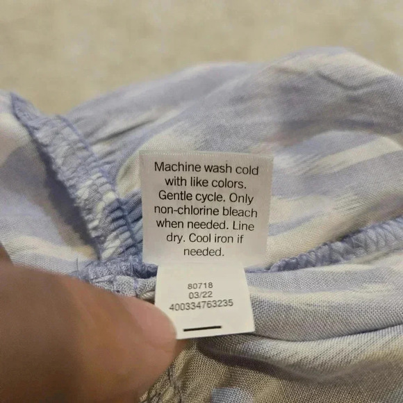 Nine West Women's Button-Front Tiered Drop-Waist Dress Size L #160 - Picture 6 of 6